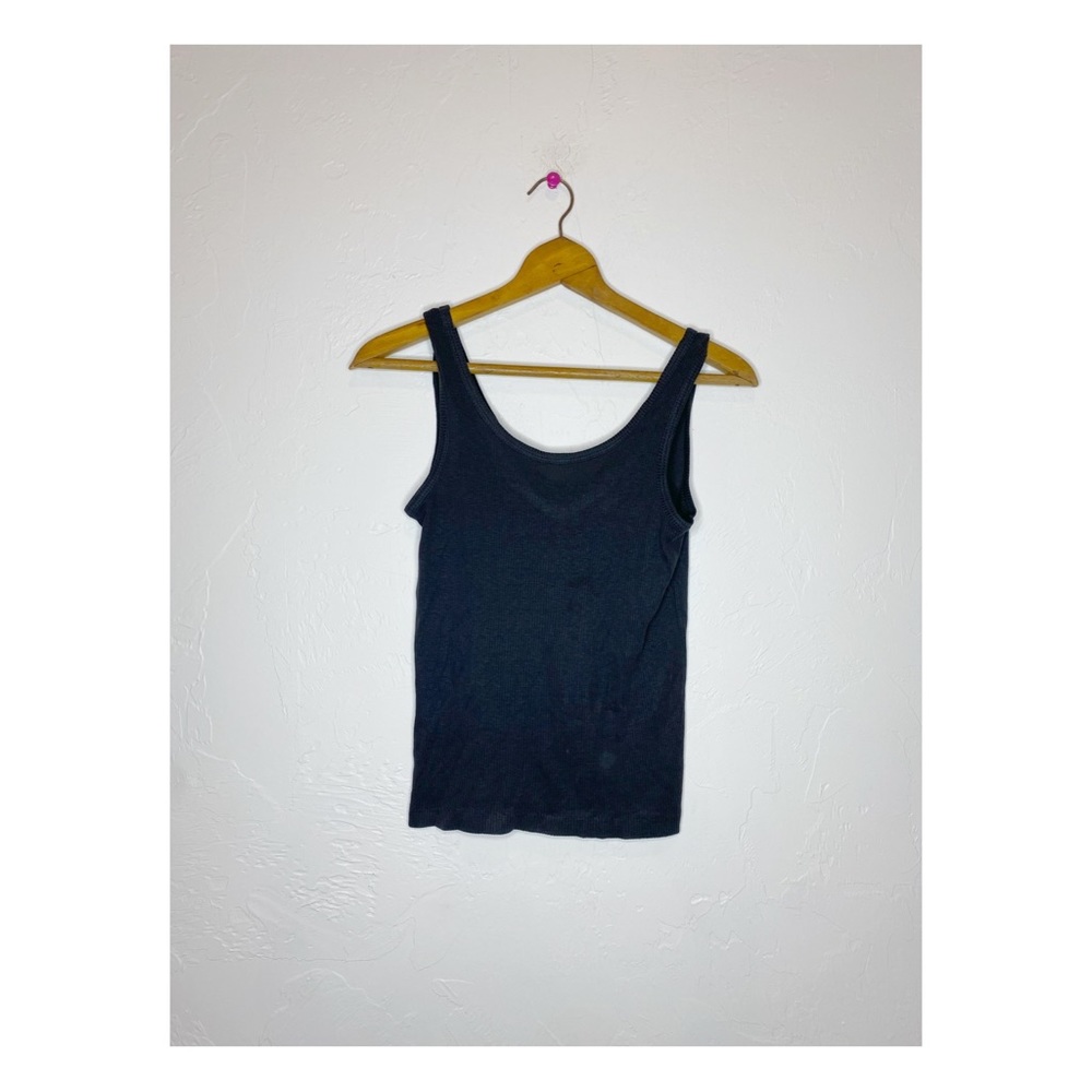 RARE Vintage Wrangler Womans tank M Made in USA Cotton ribbed top single stitch